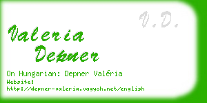 valeria depner business card